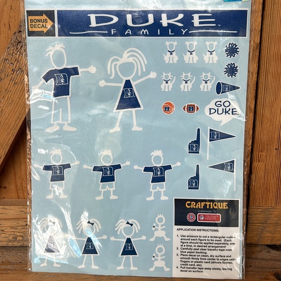 Duke Blue Devils Vinyl Family Decals - Picture 2 of 6